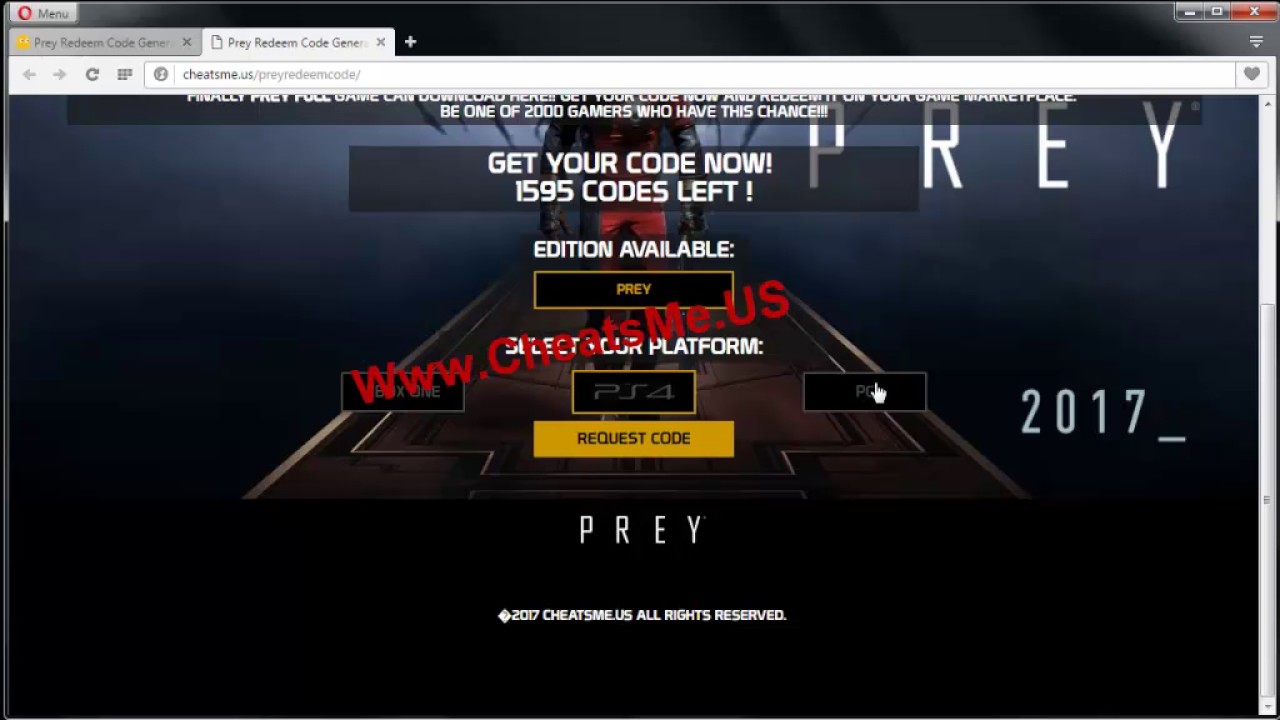 Prey xbox one download code free online